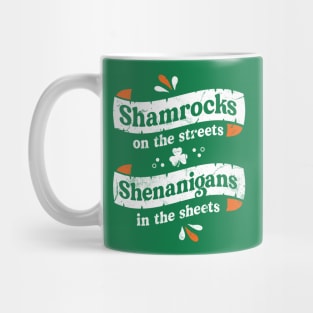 Vintage Distressed Irish Shamrock - St Paddy's Day - Craic Crew Mug